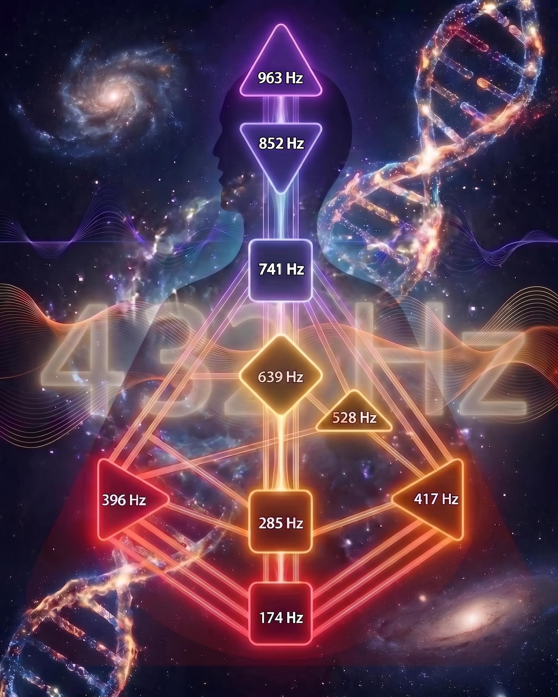 9 Solfeggio-Frequenzen und 432 Hz